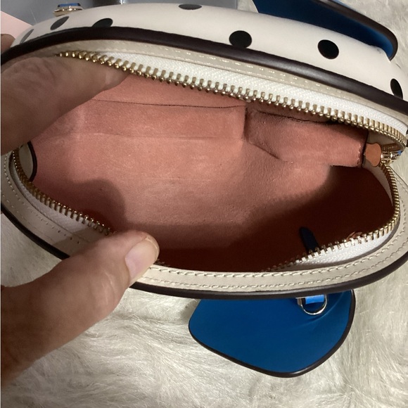 Kate Spade Tiny Cabana Polka Dot Elephant Leather Crossbody EUC - Picture 12 of 14